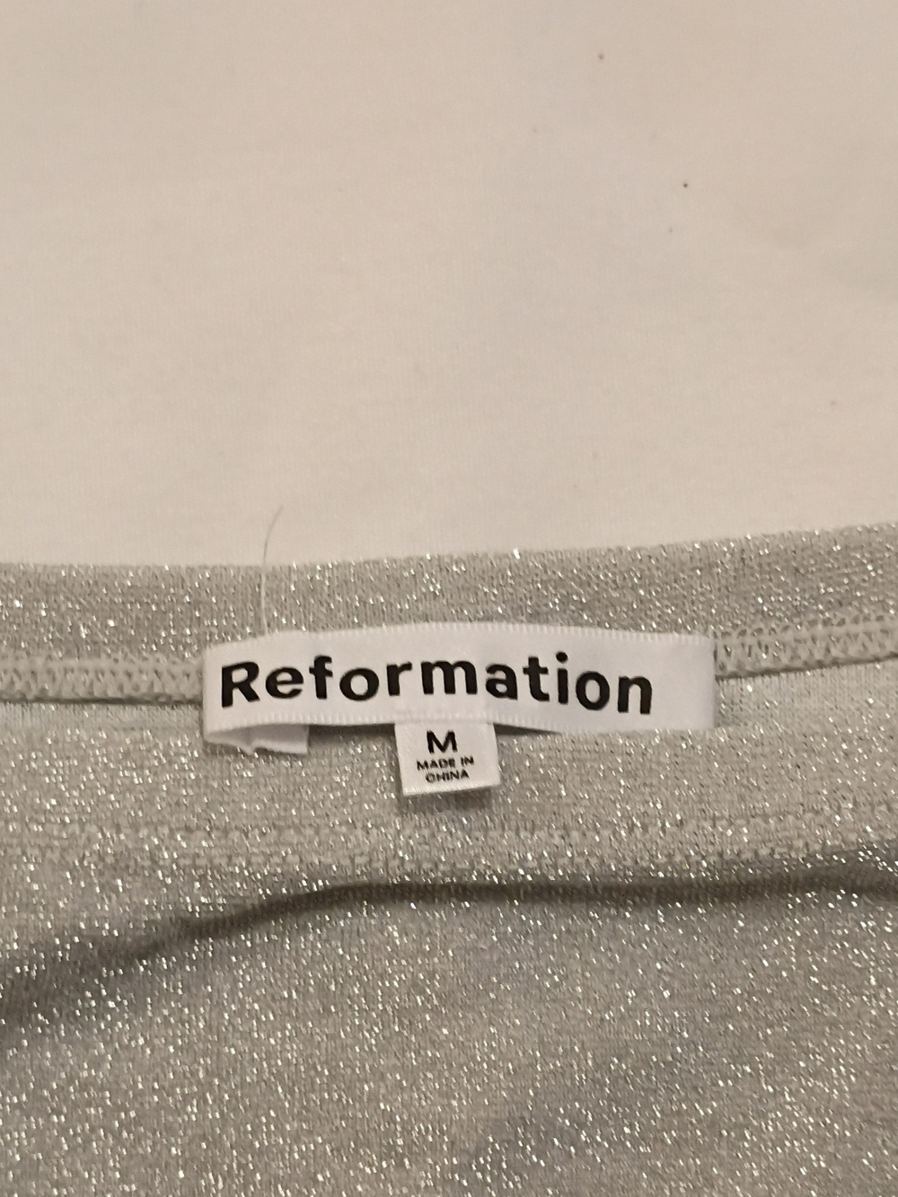 Reformation Silver Sparkle Knit Two-Piece - Picture 5 of 6